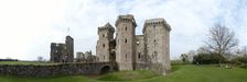 FZ004322-30 Machteld, Hans and Jenni at Raglan Castle entrance.jpg